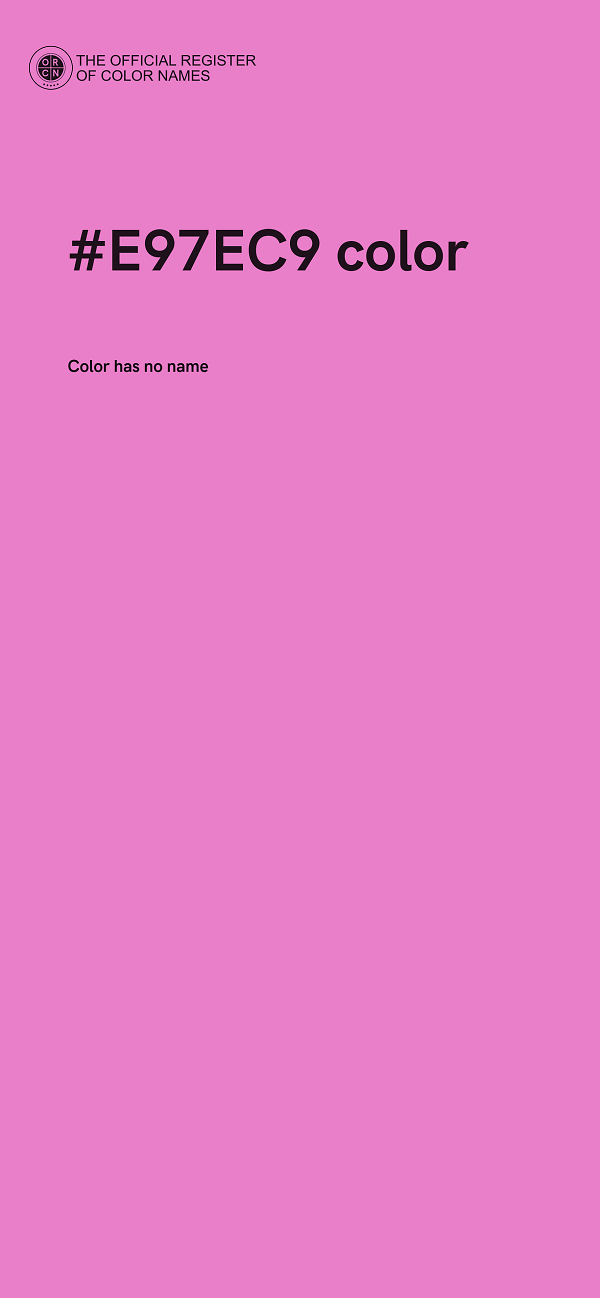#E97EC9 color image