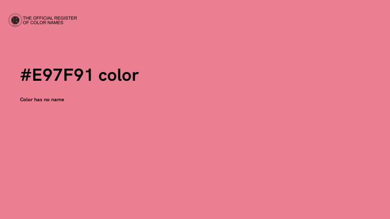 #E97F91 color image
