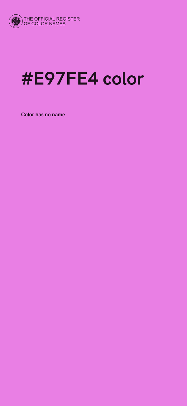 #E97FE4 color image