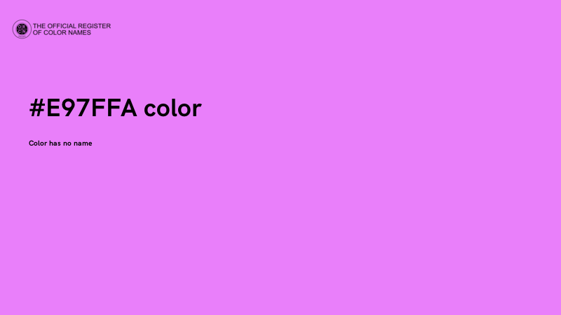 #E97FFA color image