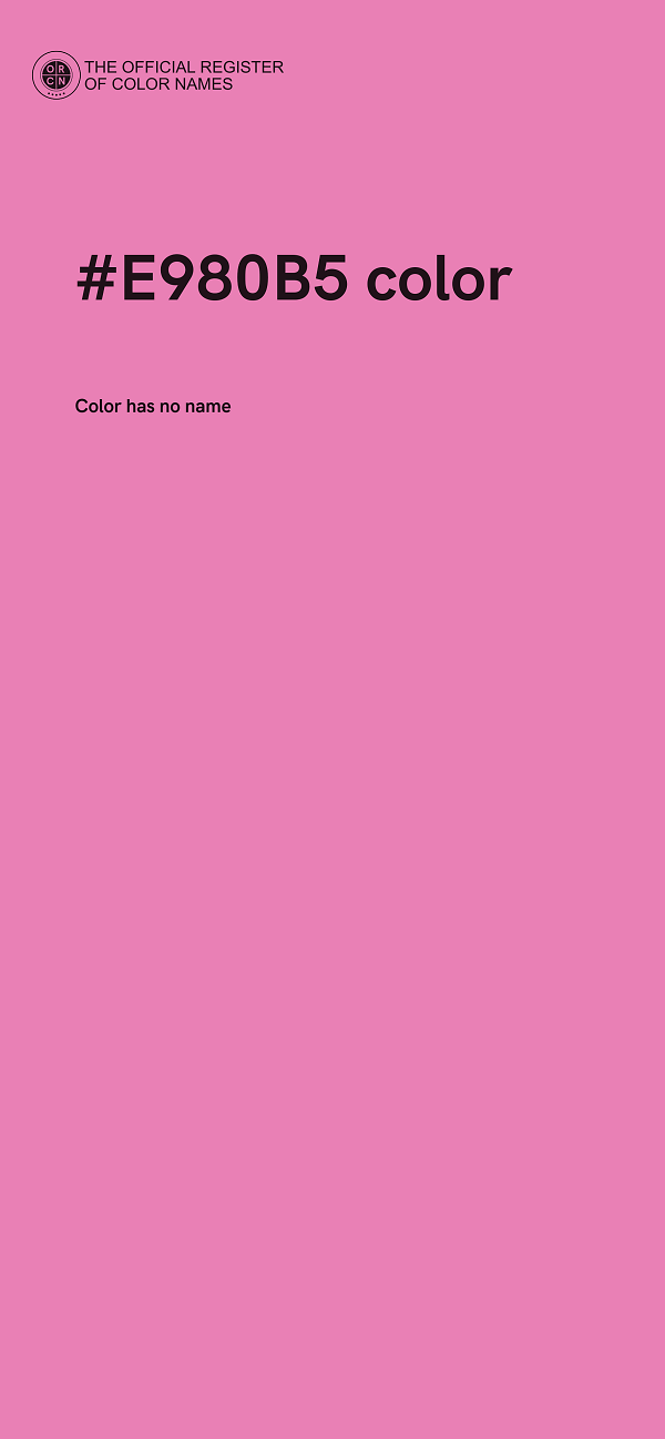 #E980B5 color image