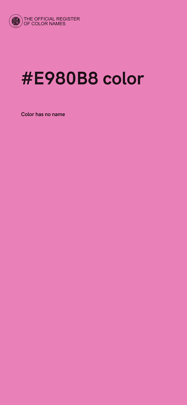 #E980B8 color image
