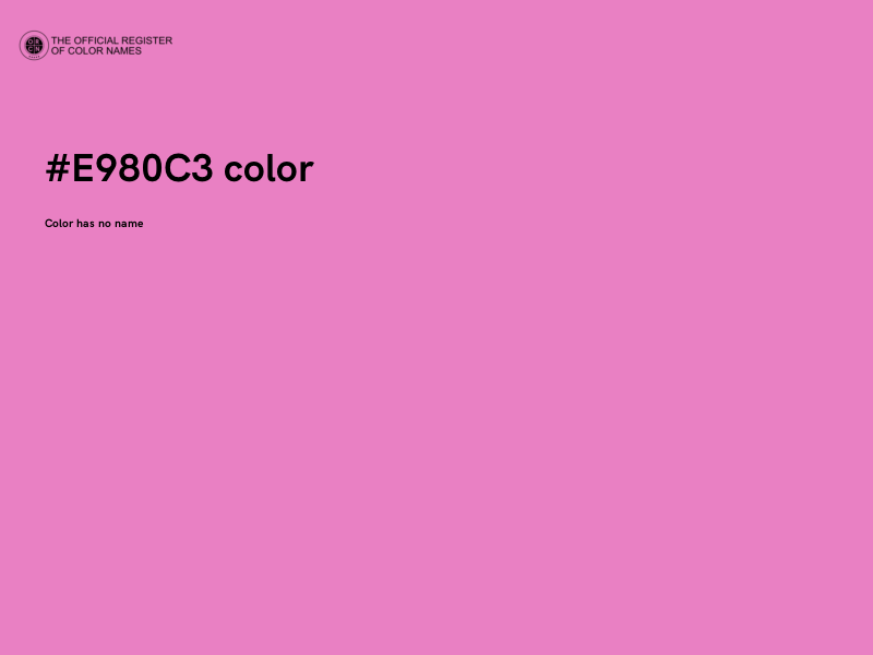 #E980C3 color image