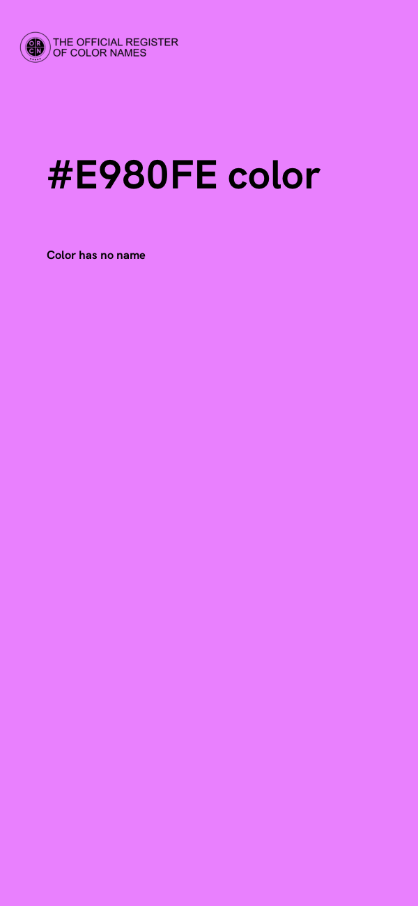 #E980FE color image