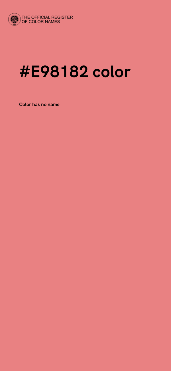 #E98182 color image