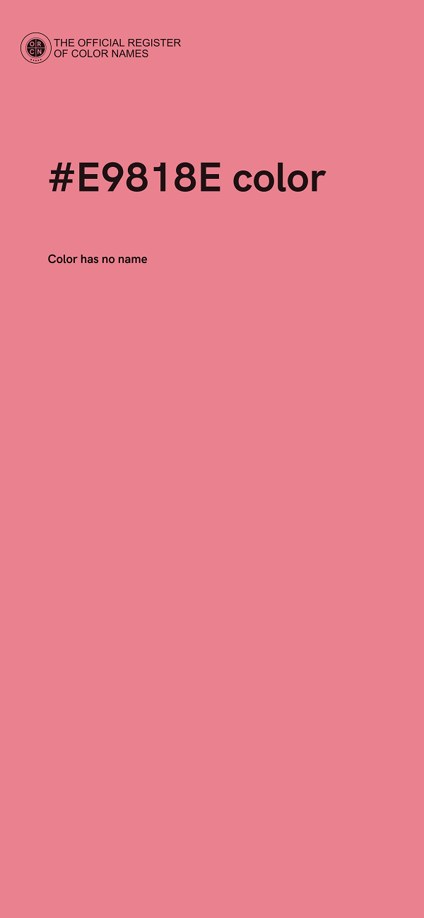 #E9818E color image