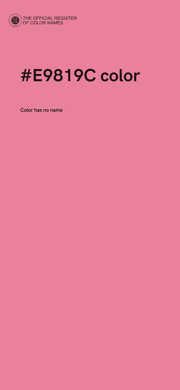 #E9819C color image