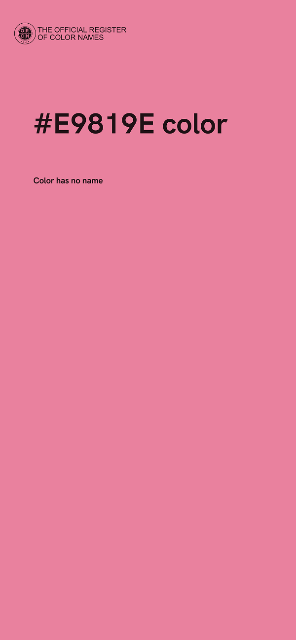 #E9819E color image