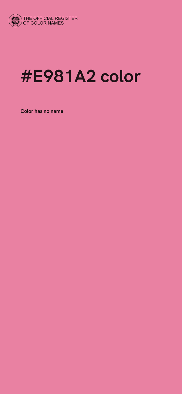 #E981A2 color image