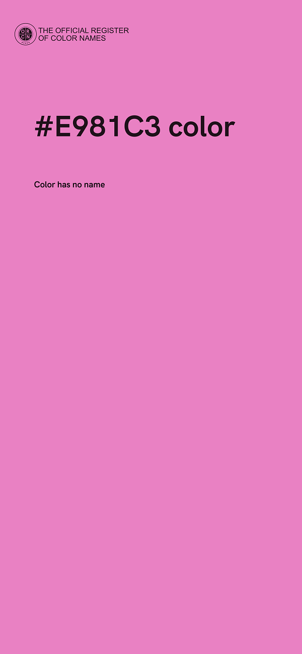 #E981C3 color image