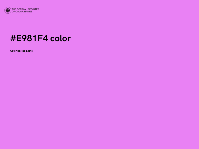 #E981F4 color image
