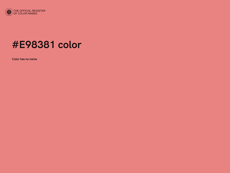 #E98381 color image