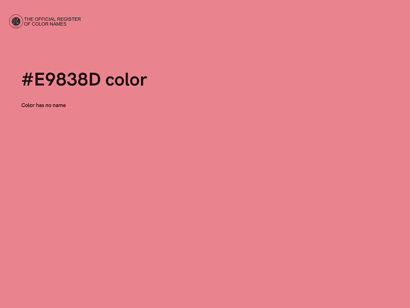 #E9838D color image