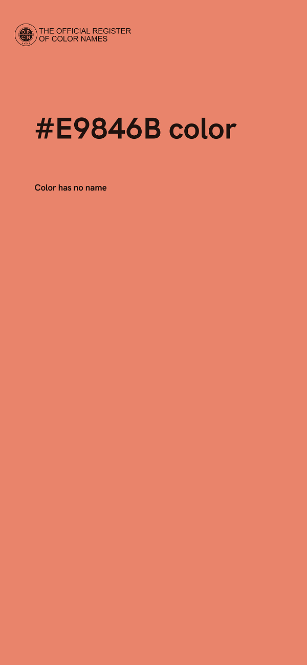 #E9846B color image