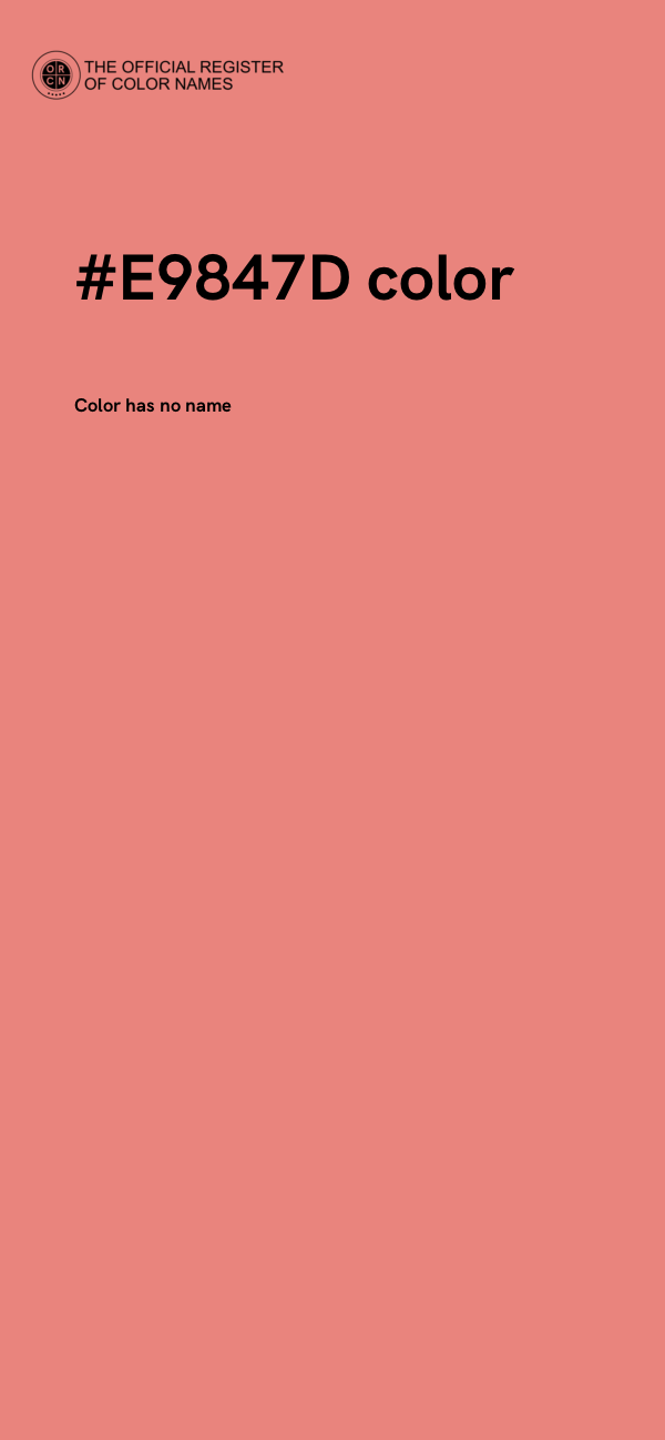 #E9847D color image