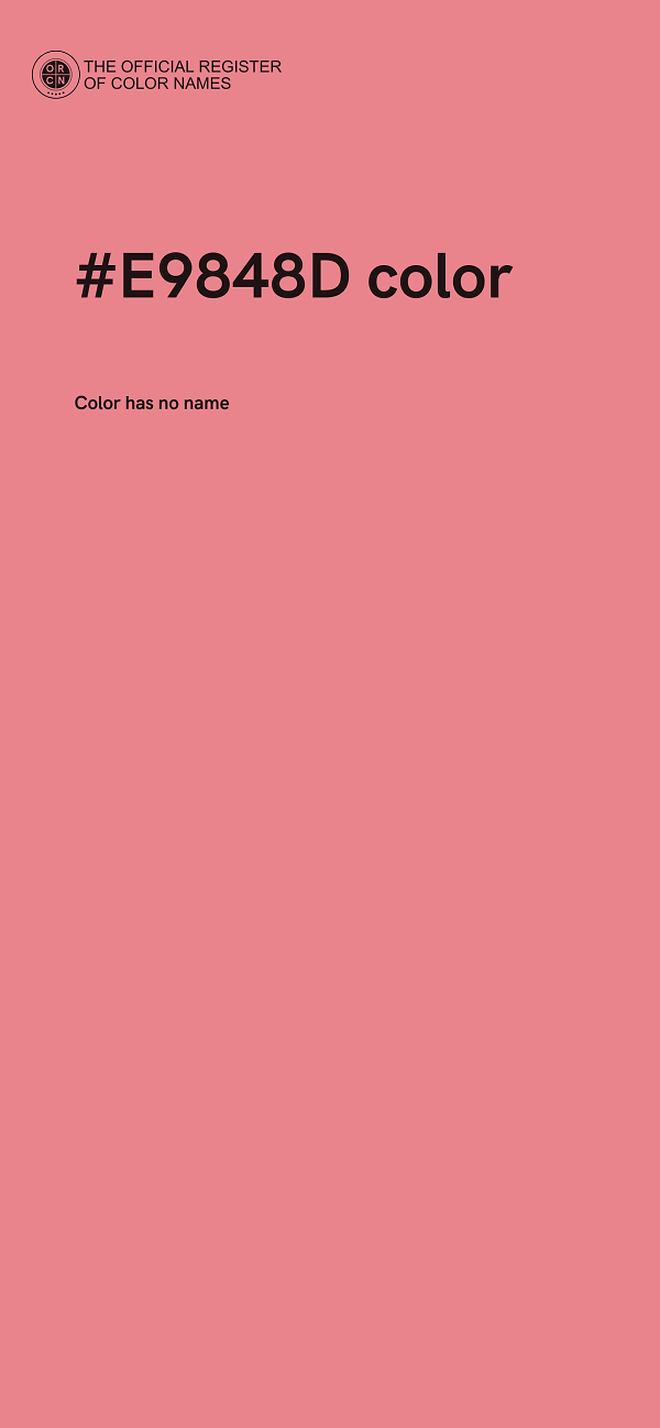 #E9848D color image