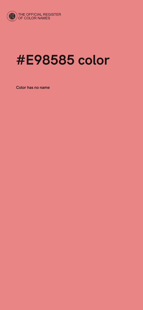 #E98585 color image