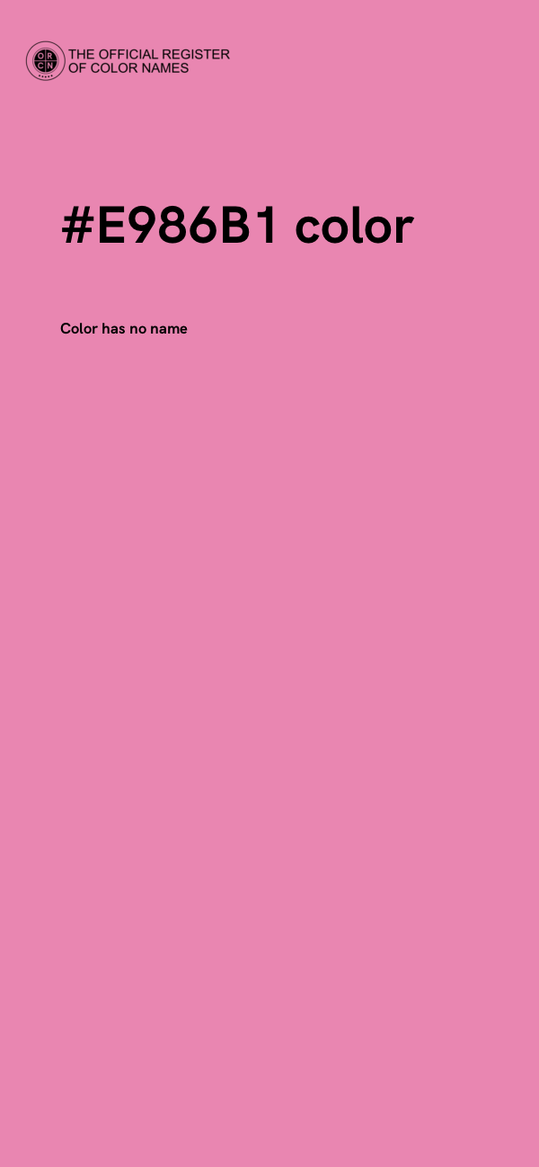 #E986B1 color image