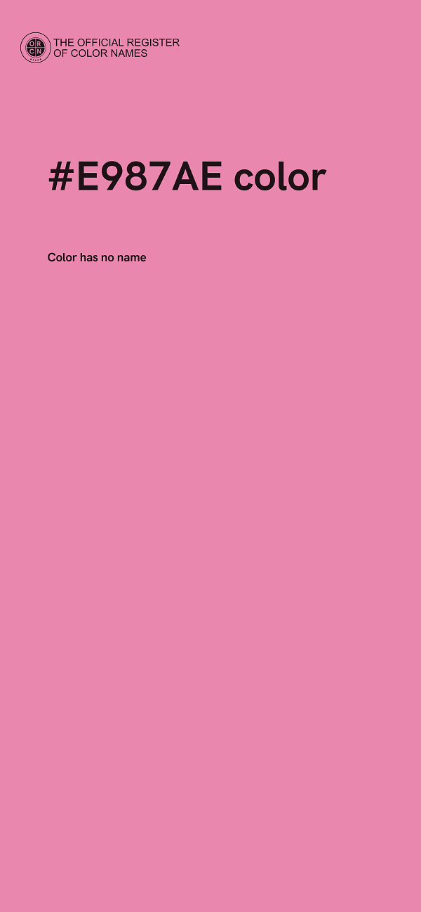 #E987AE color image