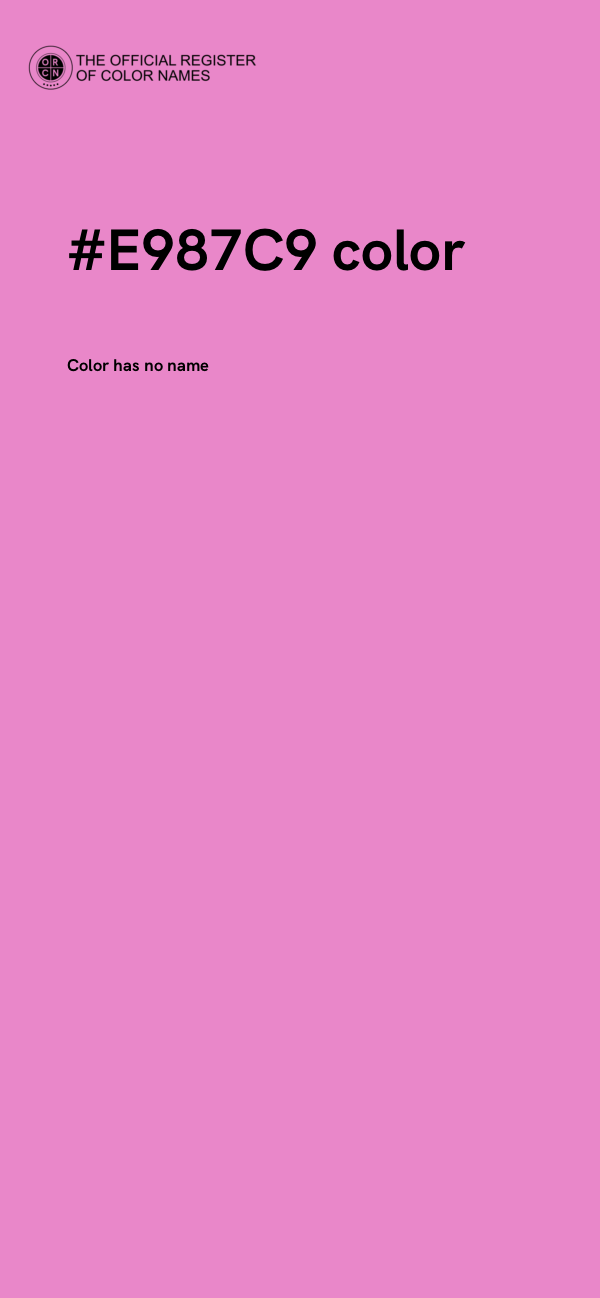 #E987C9 color image