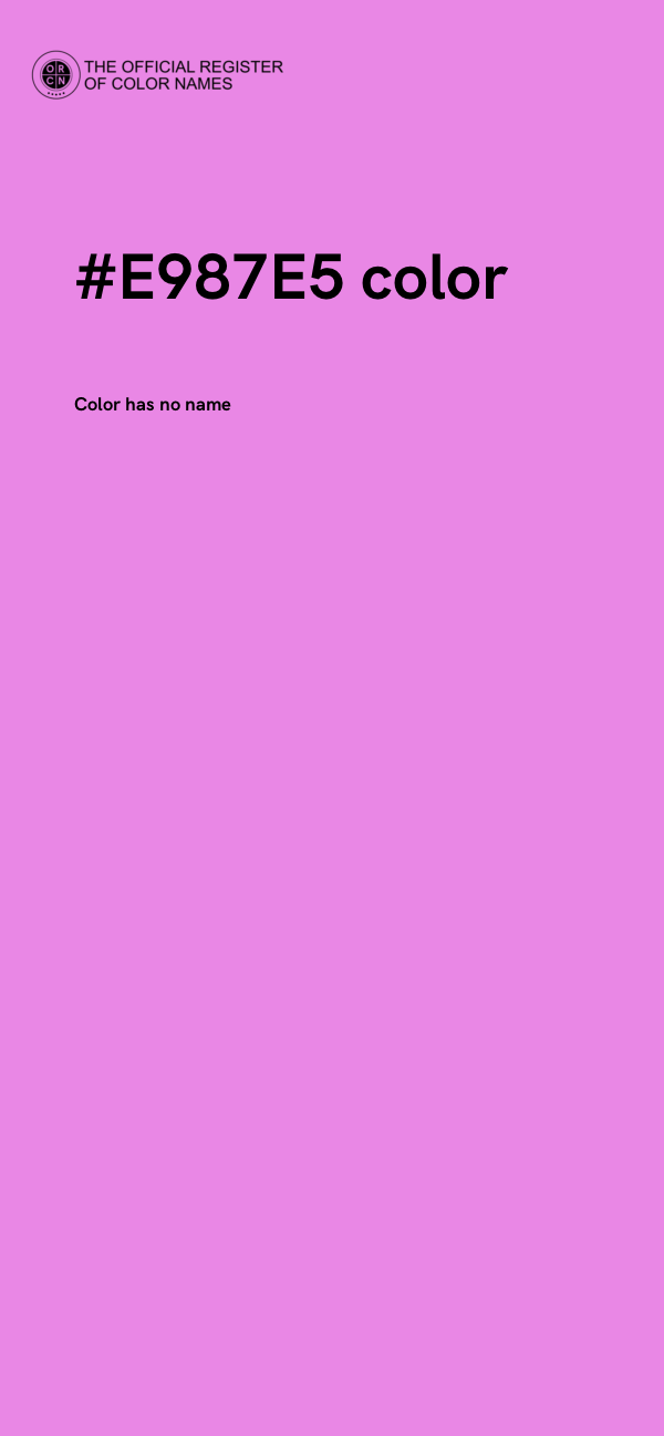 #E987E5 color image