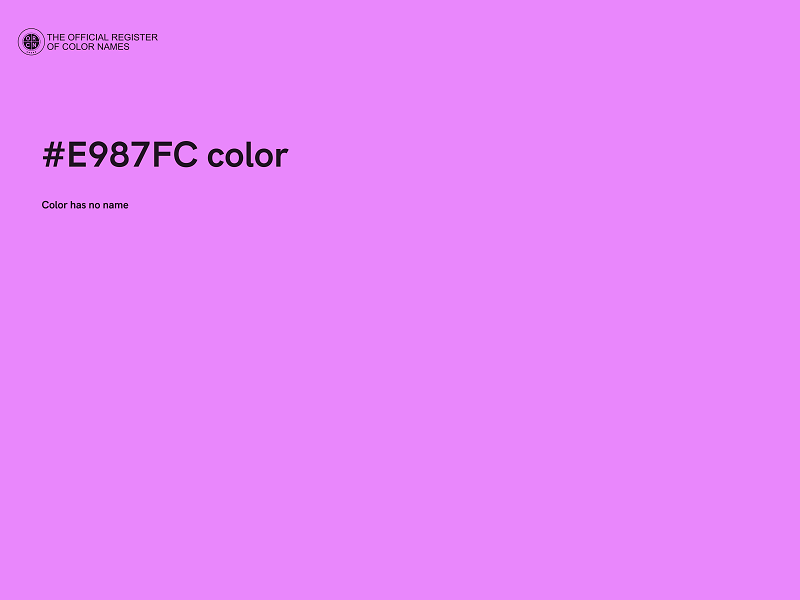 #E987FC color image