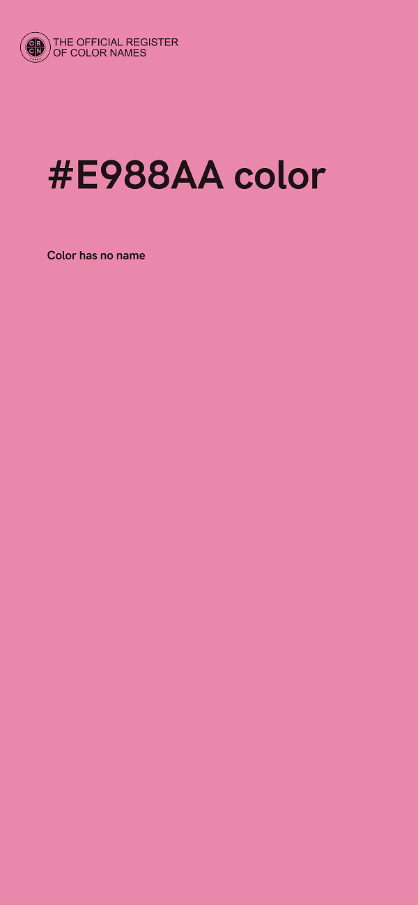 #E988AA color image
