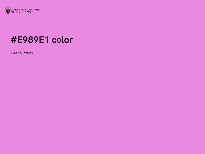 #E989E1 color image