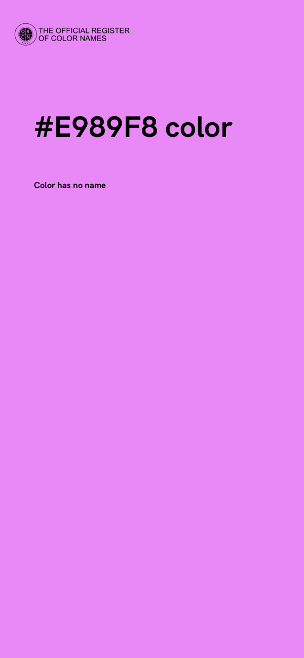 #E989F8 color image
