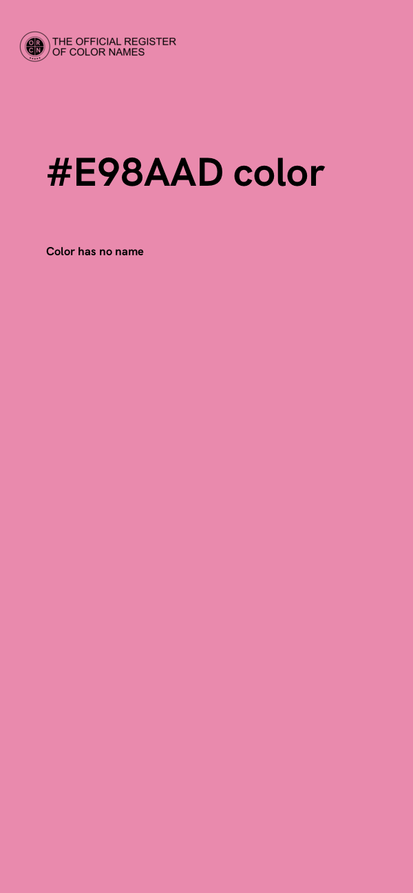 #E98AAD color image