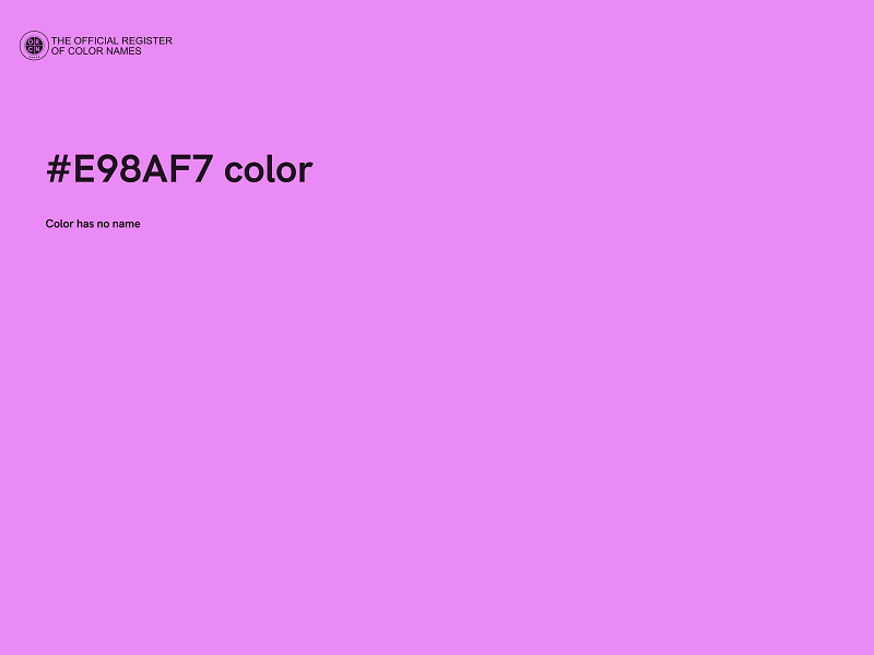 #E98AF7 color image