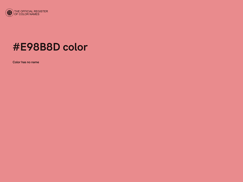 #E98B8D color image