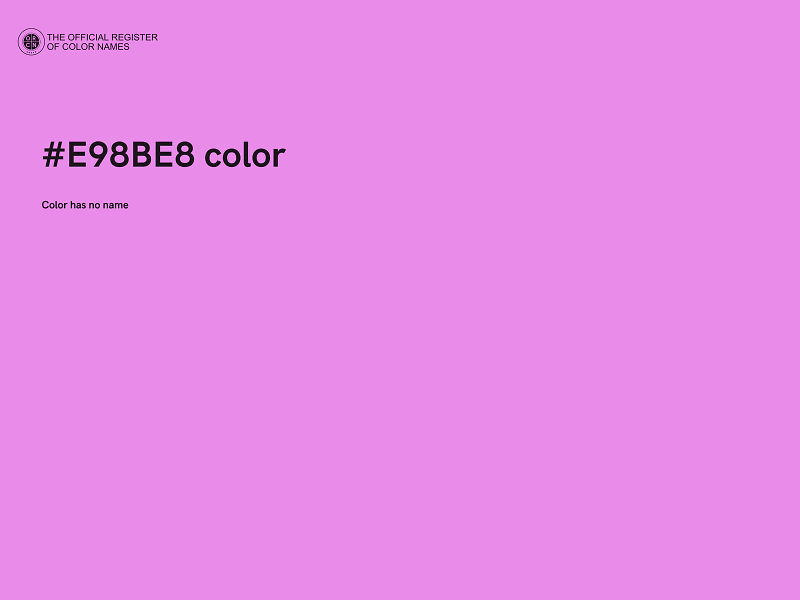 #E98BE8 color image