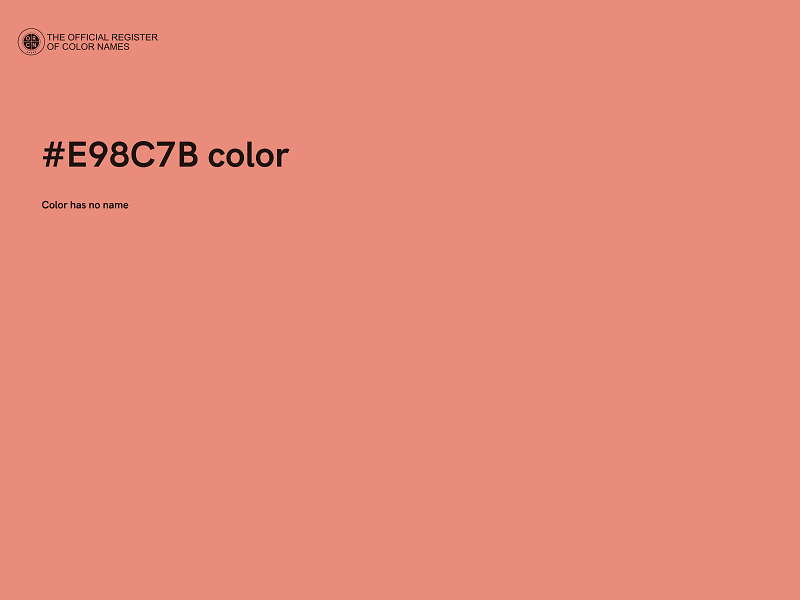 #E98C7B color image