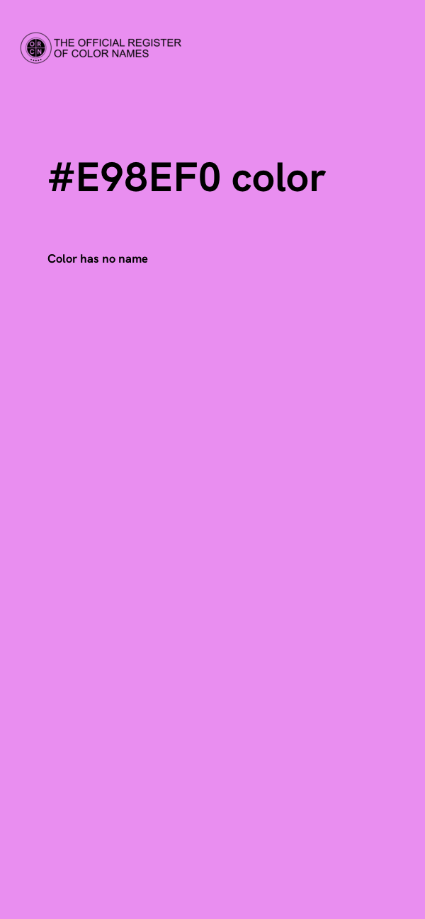 #E98EF0 color image
