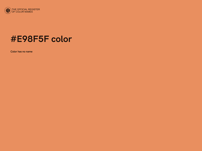 #E98F5F color image