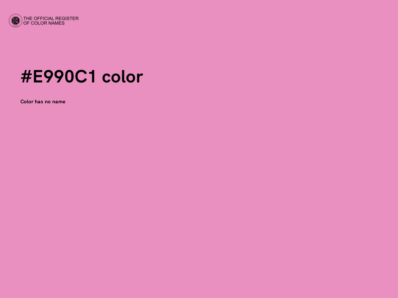 #E990C1 color image