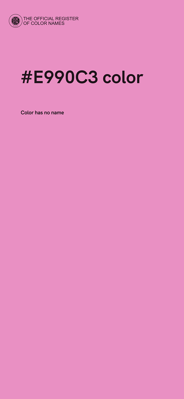 #E990C3 color image