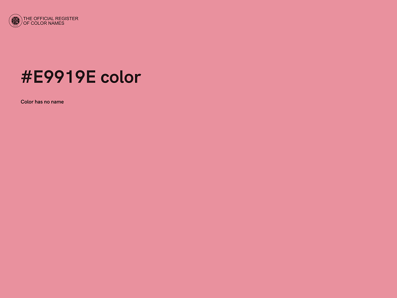 #E9919E color image
