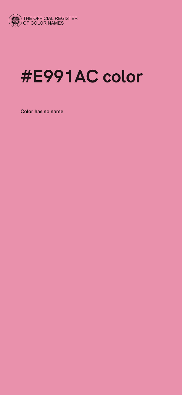 #E991AC color image