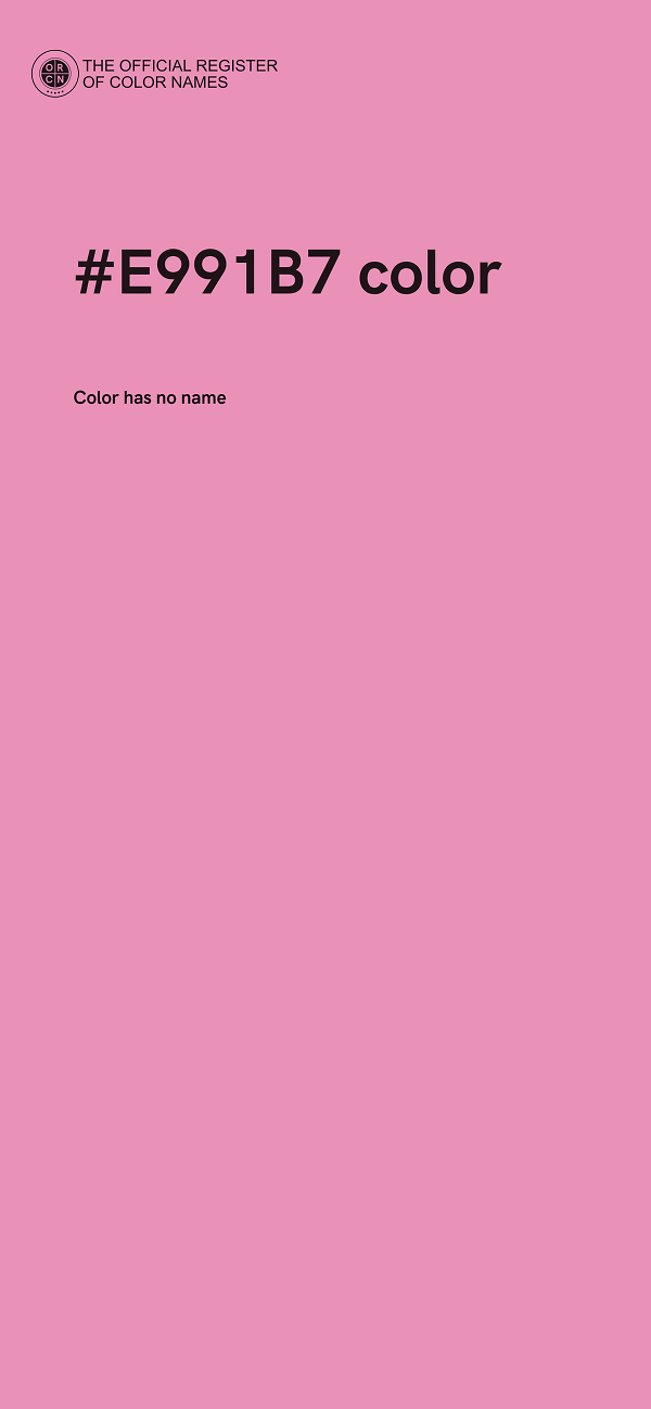 #E991B7 color image