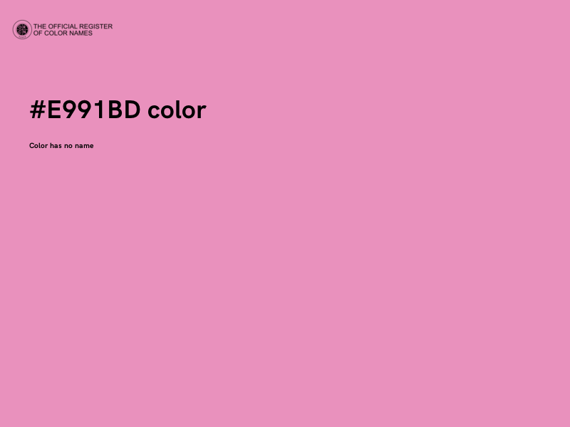 #E991BD color image