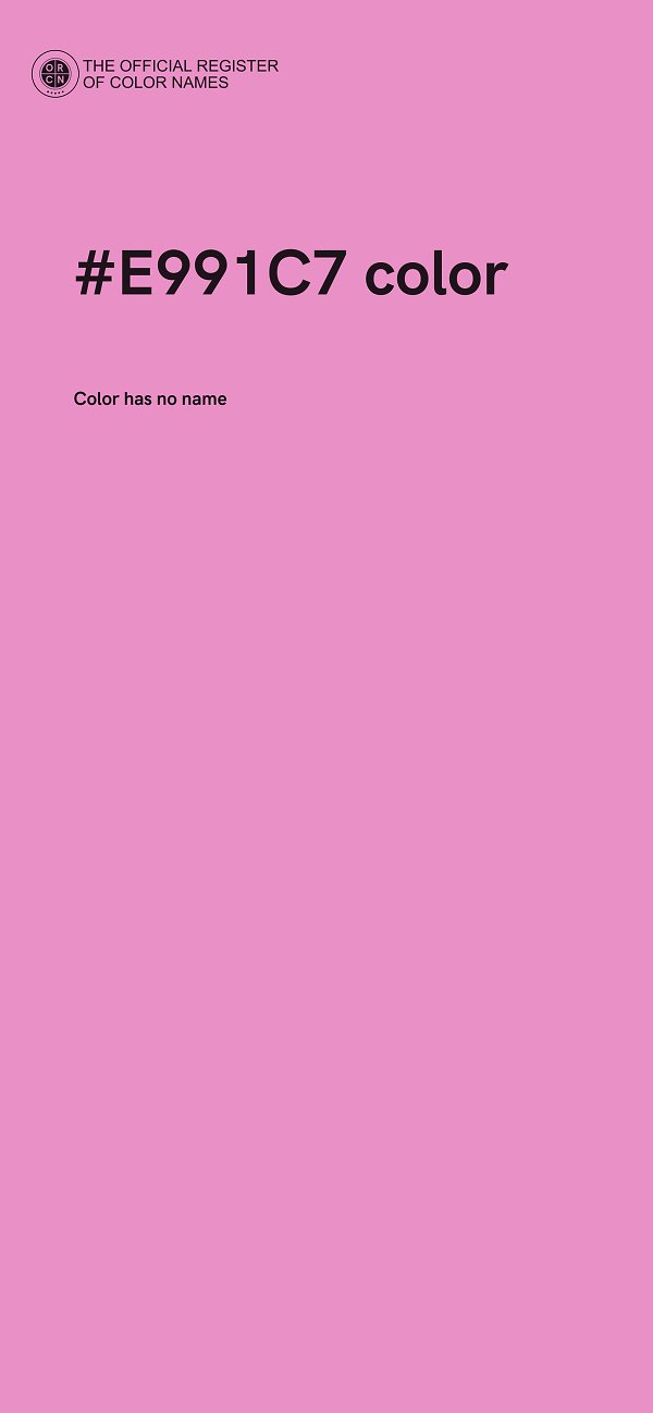 #E991C7 color image