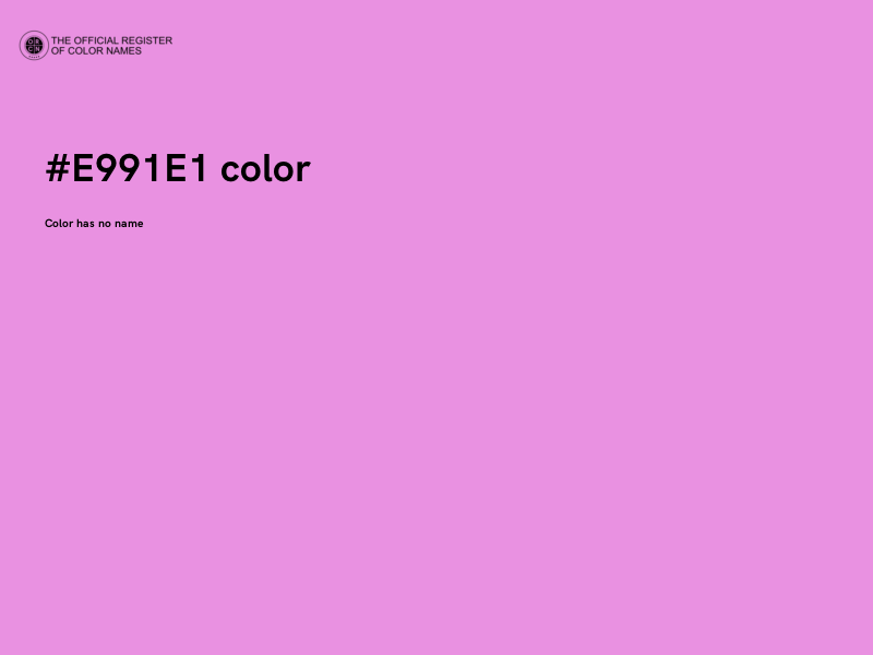 #E991E1 color image