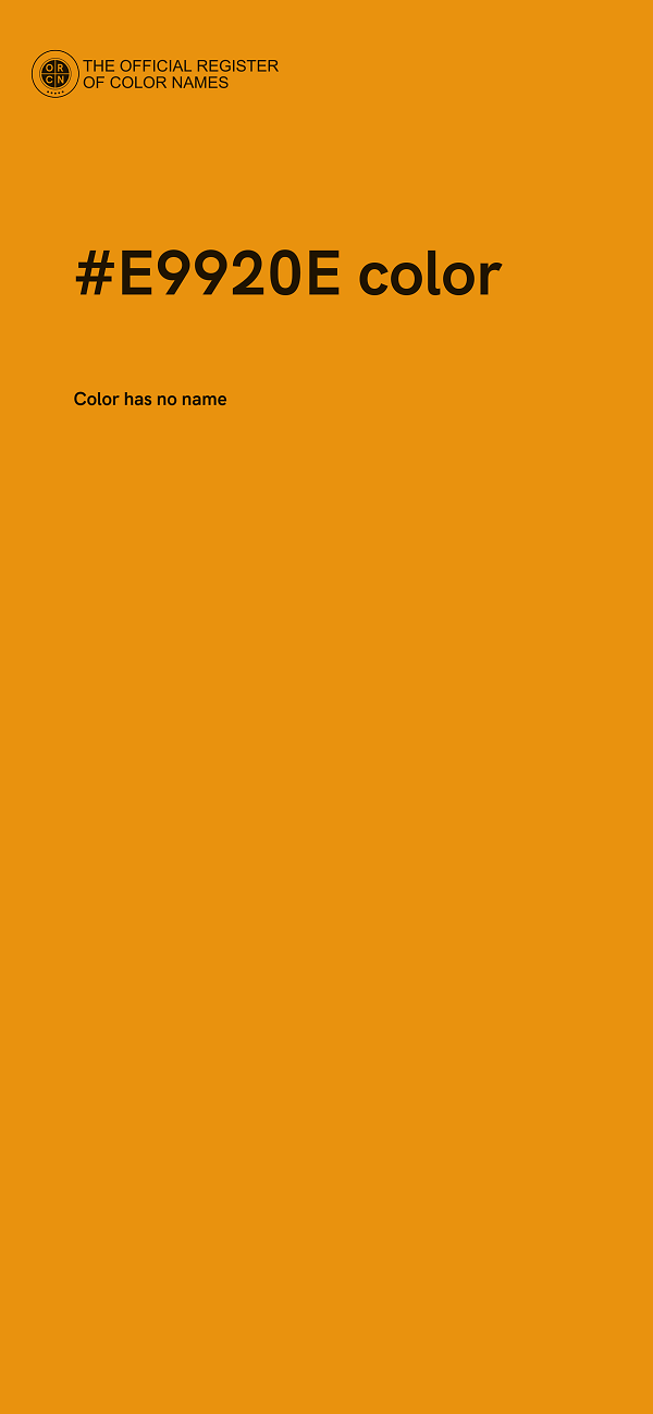 #E9920E color image