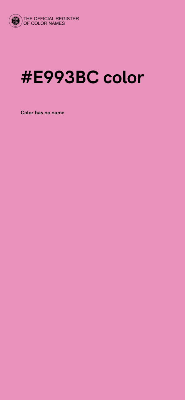 #E993BC color image