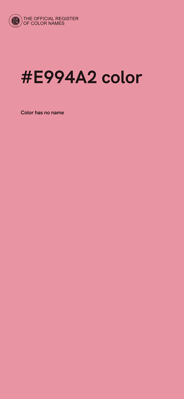 #E994A2 color image