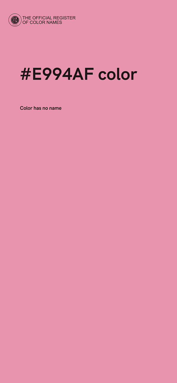 #E994AF color image
