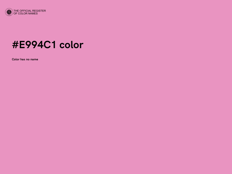 #E994C1 color image