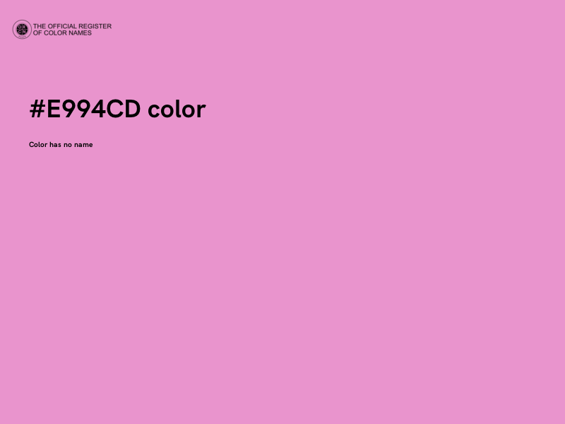 #E994CD color image